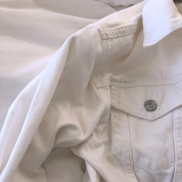 Everlane white denim jacket xs - Picture 5 of 10